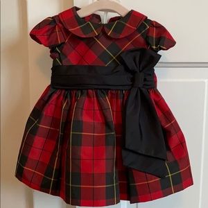 NWT Ralph Lauren baby red tartan holiday dress